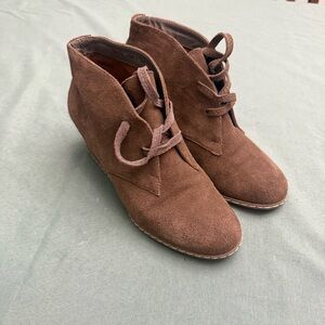 Dolce Vita Brown Suede Lace-Up Boots